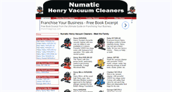 Desktop Screenshot of henryvacuumcleaner.com