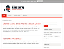 Tablet Screenshot of henryvacuumcleaner.org